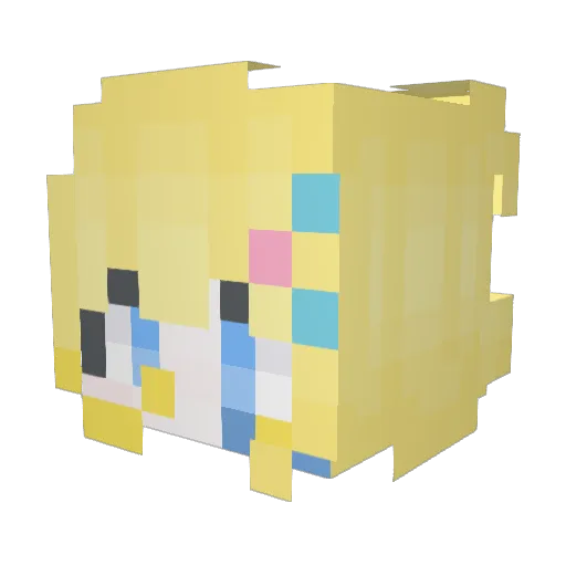 AmaiKami1617 Minecraft avatar head, 3D render