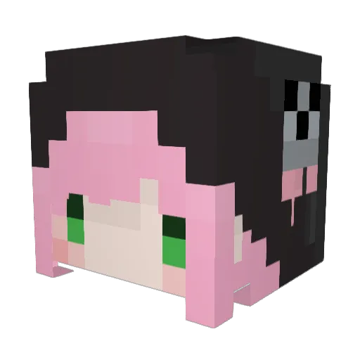 AmainePannya Minecraft avatar head, 3D render