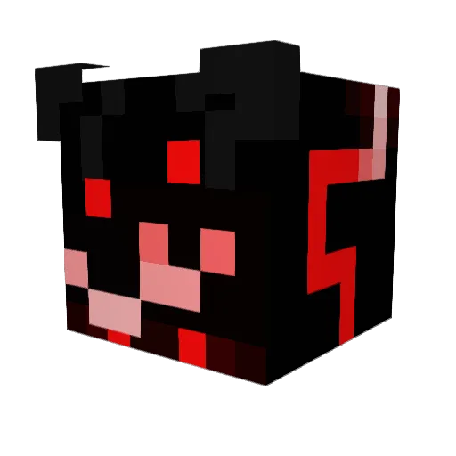Amamadou Minecraft avatar head, 3D render