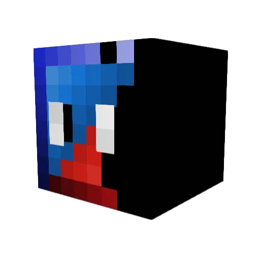 Aman12122 Minecraft avatar head, 3D render