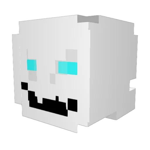 AmanaGulosa Minecraft avatar head, 3D render