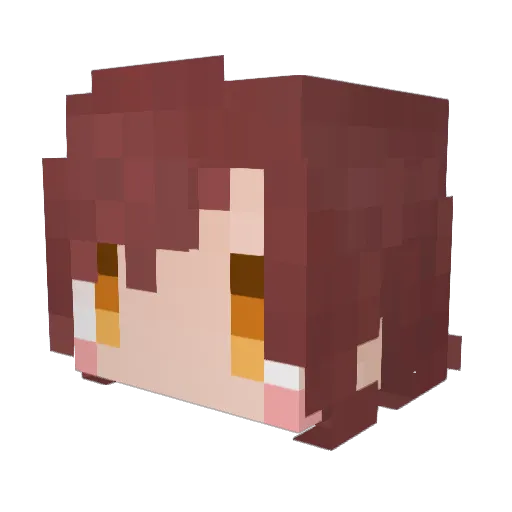 Amana_331 Minecraft avatar head, 3D render