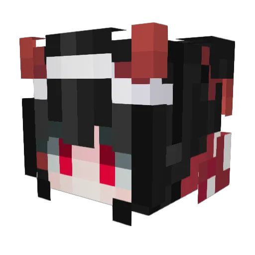 AmandaDlc Minecraft avatar head, 3D render
