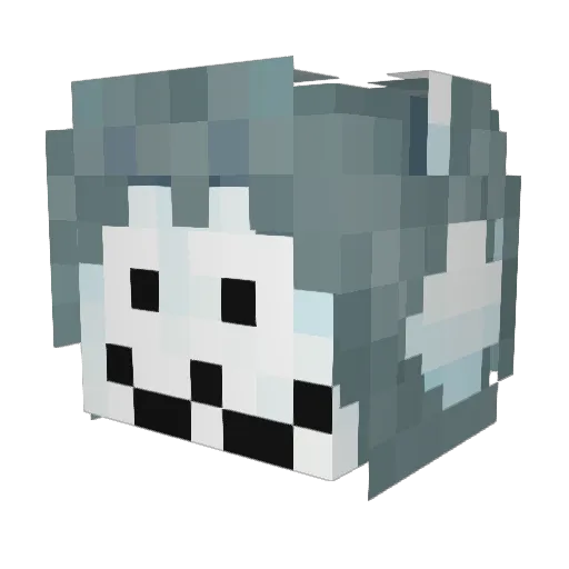AmandawYT Minecraft avatar head, 3D render