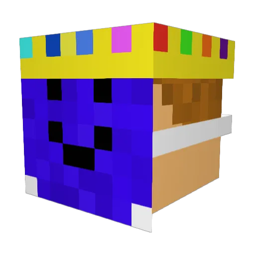 Amandust Minecraft avatar head, 3D render