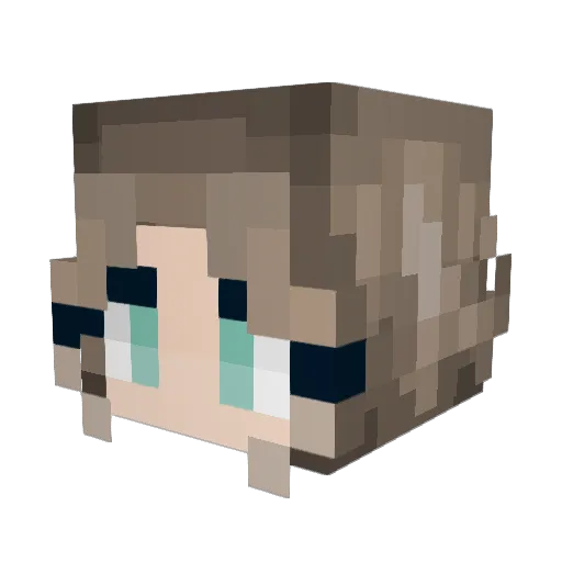 AmaniPeace Minecraft avatar head, 3D render