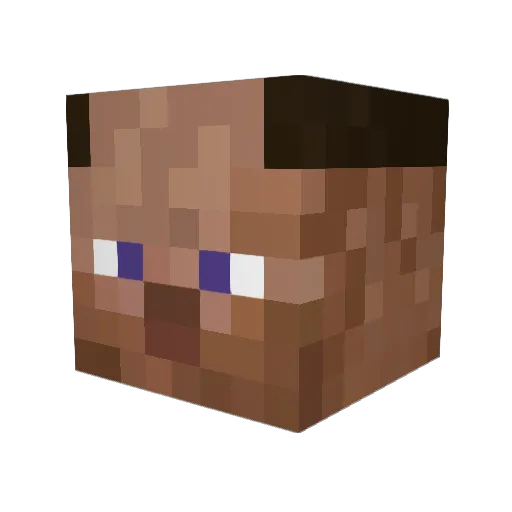 Amaniac52 Minecraft avatar head, 3D render