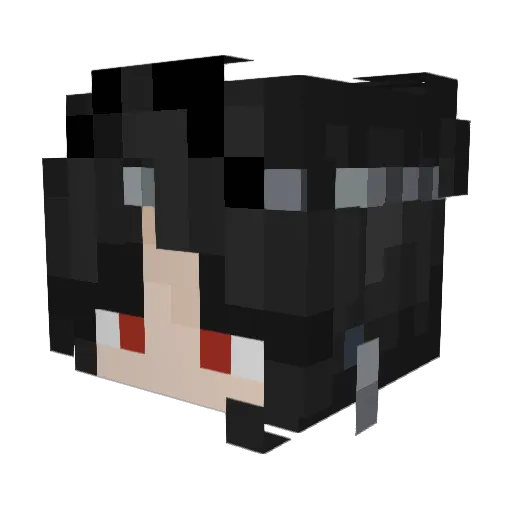 Amanissz Minecraft avatar head, 3D render