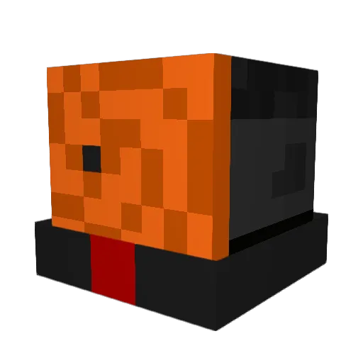 Amanitas Minecraft avatar head, 3D render