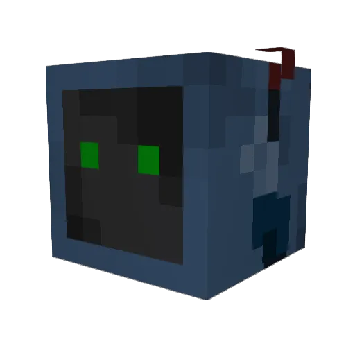 Amano47 Minecraft avatar head, 3D render