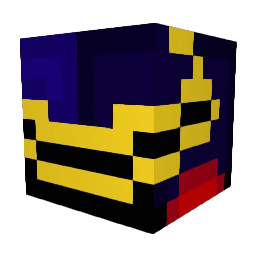 Amanomahitotsu1 Minecraft avatar head, 3D render