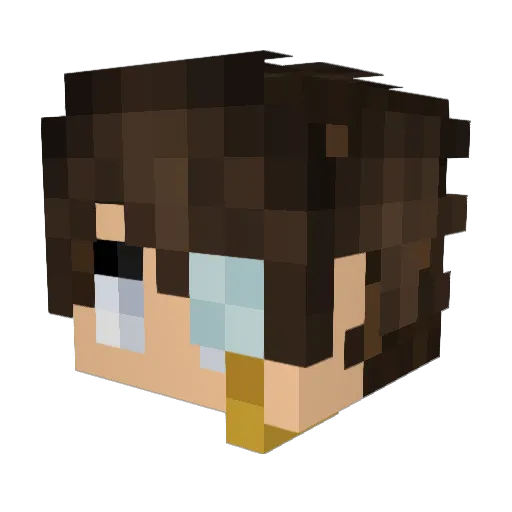 Amar_Craft Minecraft avatar head, 3D render