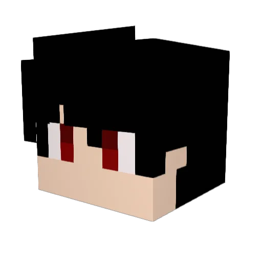 Amaraldzin Minecraft avatar head, 3D render