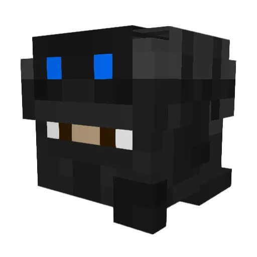 Amaranth25 Minecraft avatar head, 3D render