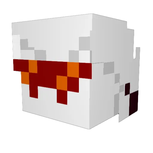 Amaranthica Minecraft avatar head, 3D render