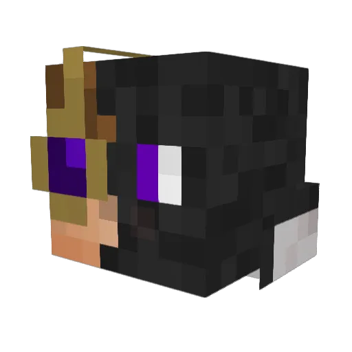 Amareev Minecraft avatar head, 3D render