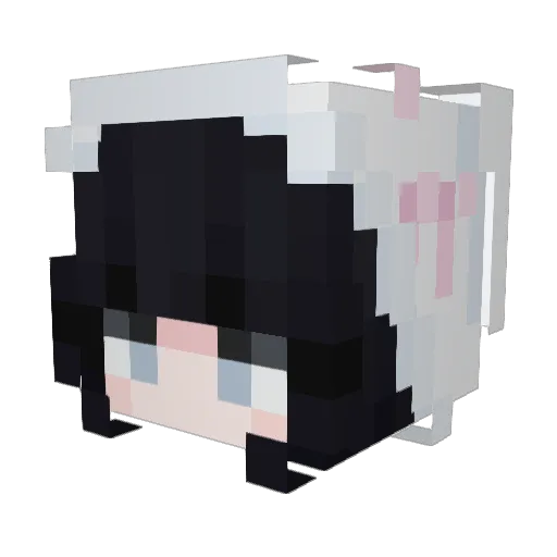 Amarilynn Minecraft avatar head, 3D render