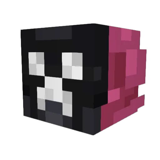 Amarisha Minecraft avatar head, 3D render