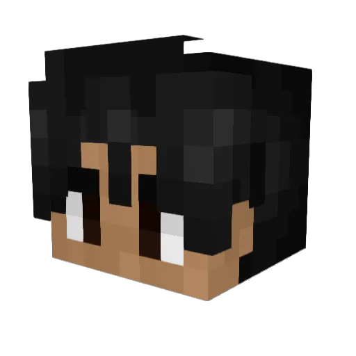 AmaroRV Minecraft avatar head, 3D render