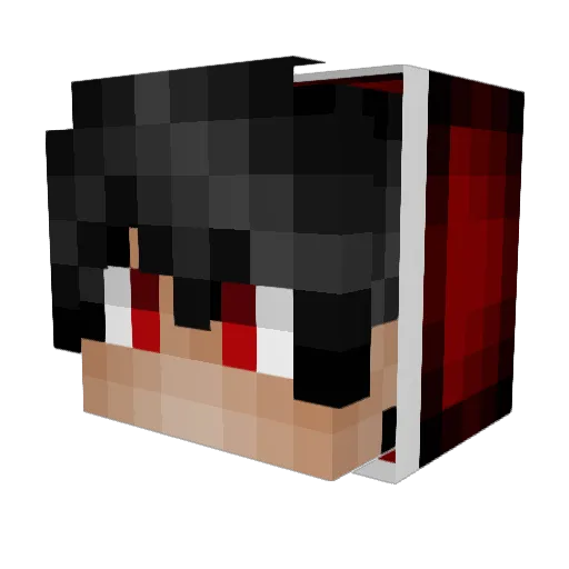 AmaruProYT Minecraft avatar head, 3D render