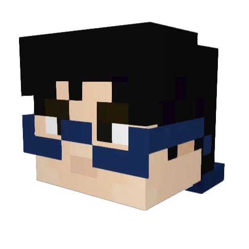 Amasawa411 Minecraft avatar head, 3D render