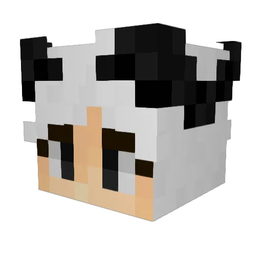 Amasdiana Minecraft avatar head, 3D render