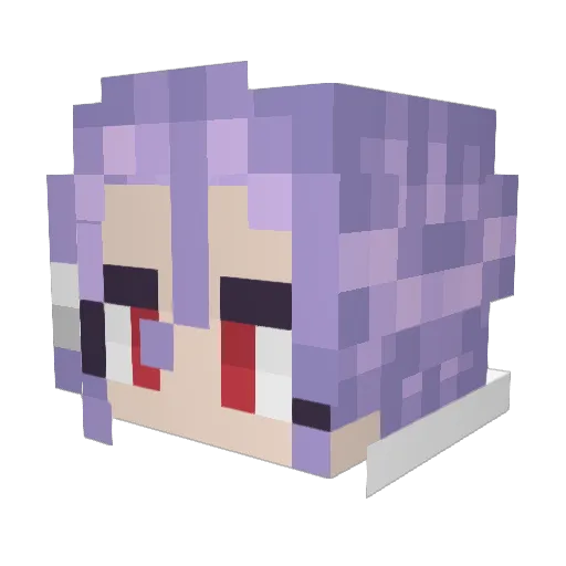 Amatamago Minecraft avatar head, 3D render