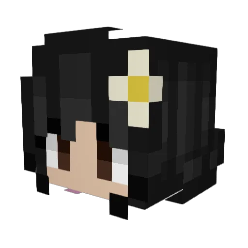 Amatayakul Minecraft avatar head, 3D render