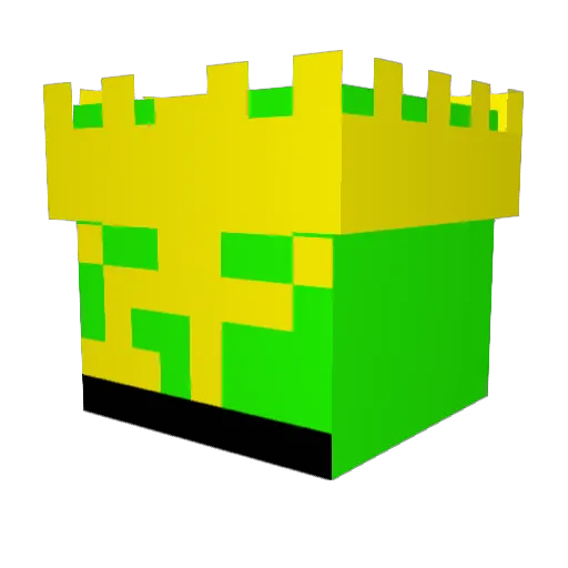 Amateras_ Minecraft avatar head, 3D render