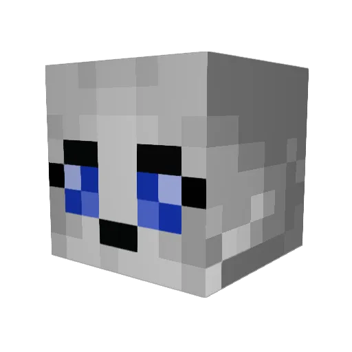 Amaterasu42 Minecraft avatar head, 3D render