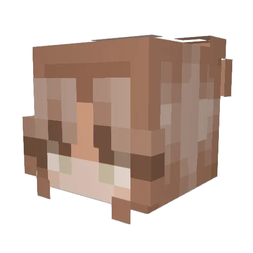 AmaterasuGalaxy Minecraft avatar head, 3D render