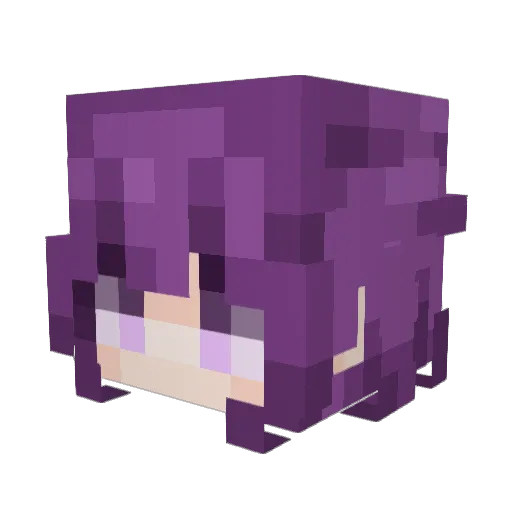 Amatsuuz Minecraft avatar head, 3D render