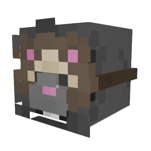 Amaya_Cupcake Minecraft avatar head, 3D render