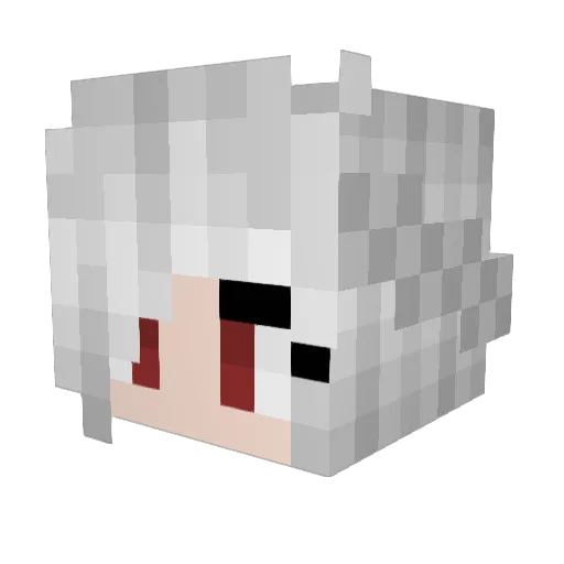 Amazarac Minecraft avatar head, 3D render