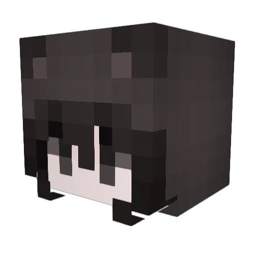 AmazedL Minecraft avatar head, 3D render