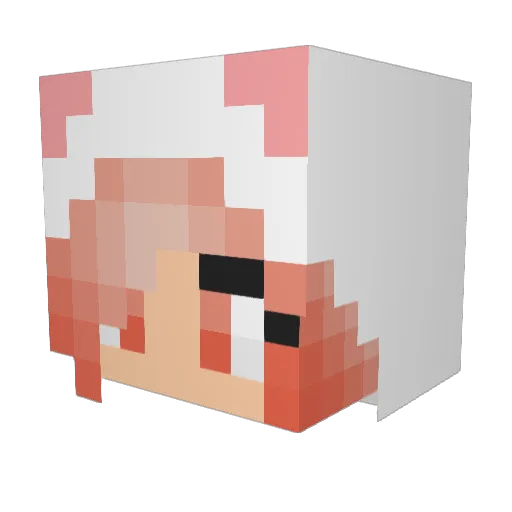 AmazinPerson Minecraft avatar head, 3D render
