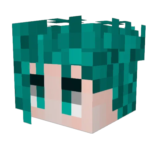 AmazingGaeman Minecraft avatar head, 3D render