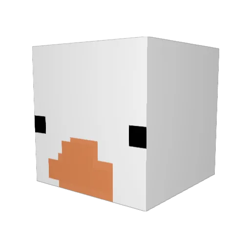 AmazingGracee Minecraft avatar head, 3D render