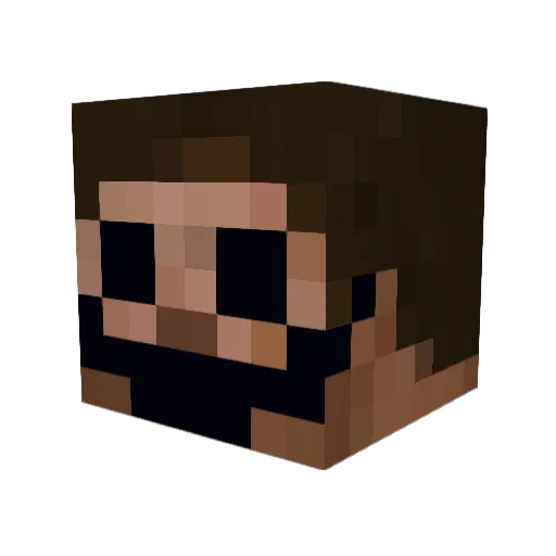 AmazingKing112 Minecraft avatar head, 3D render