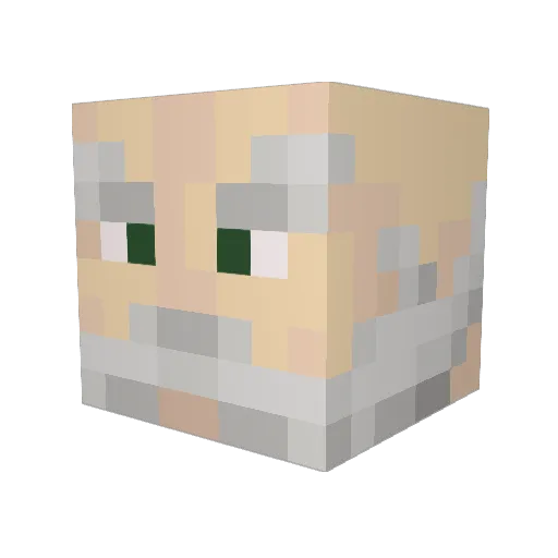 AmazingLiam Minecraft avatar head, 3D render