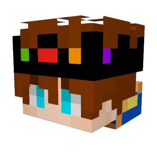 AmazingMMC Minecraft avatar head, 3D render
