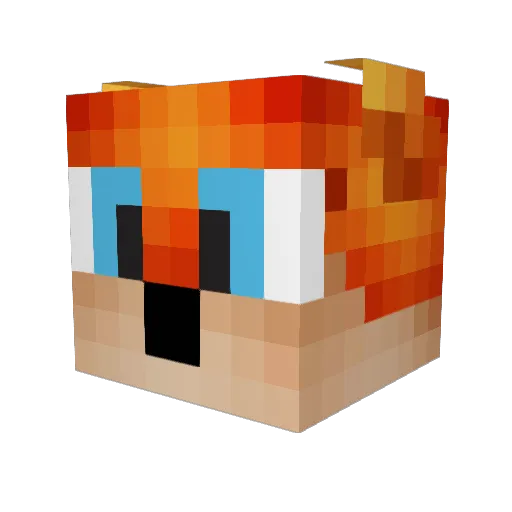 AmazingTurtle69 Minecraft avatar head, 3D render