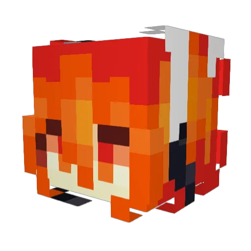 AmazingZookeap Minecraft avatar head, 3D render