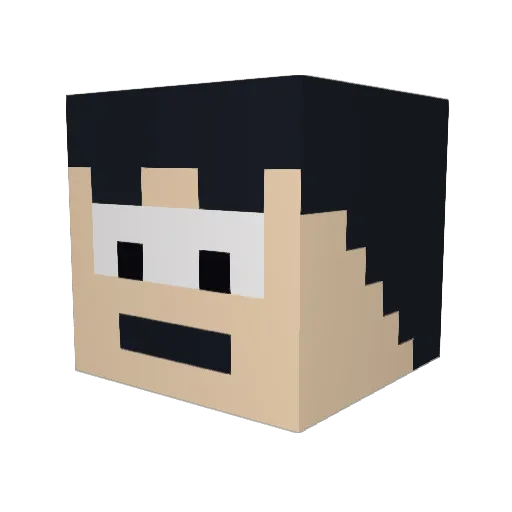 AmazinglyRandy_ Minecraft avatar head, 3D render