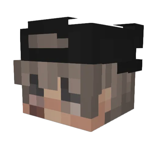 AmazonPay Minecraft avatar head, 3D render