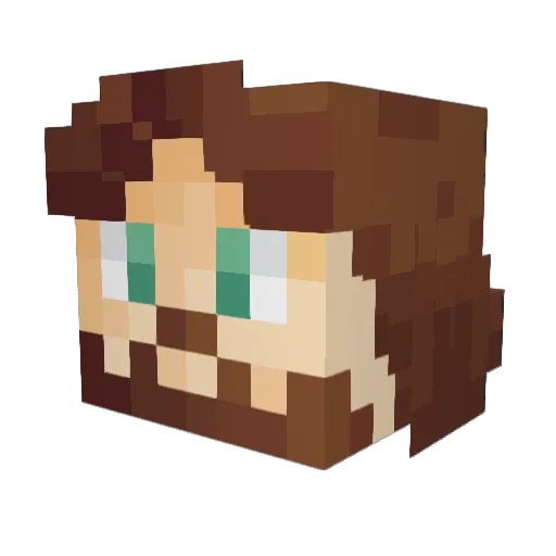 AmazonPrimeWorkr Minecraft avatar head, 3D render