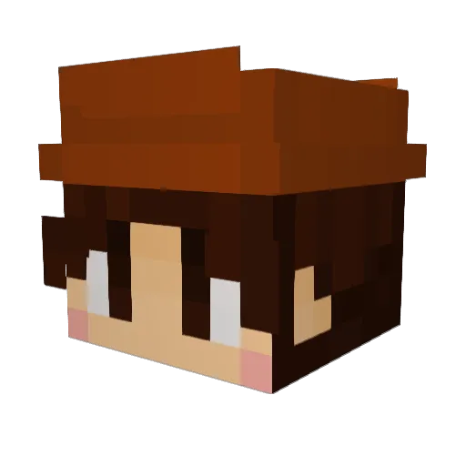 AmazonRainfores Minecraft avatar head, 3D render