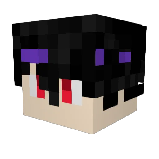 Amazonense10 Minecraft avatar head, 3D render