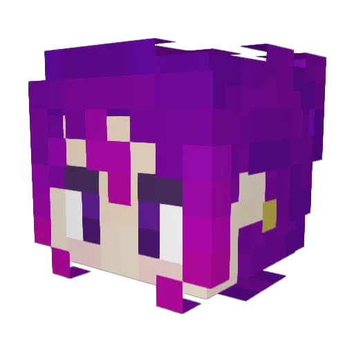 Amazons_Alexa Minecraft avatar head, 3D render