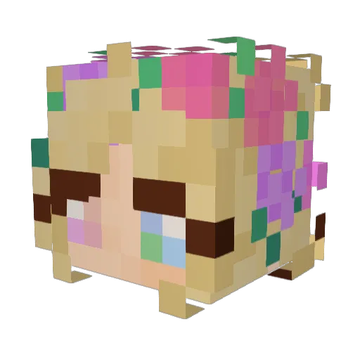 Amba_Bamba_Boo Minecraft avatar head, 3D render